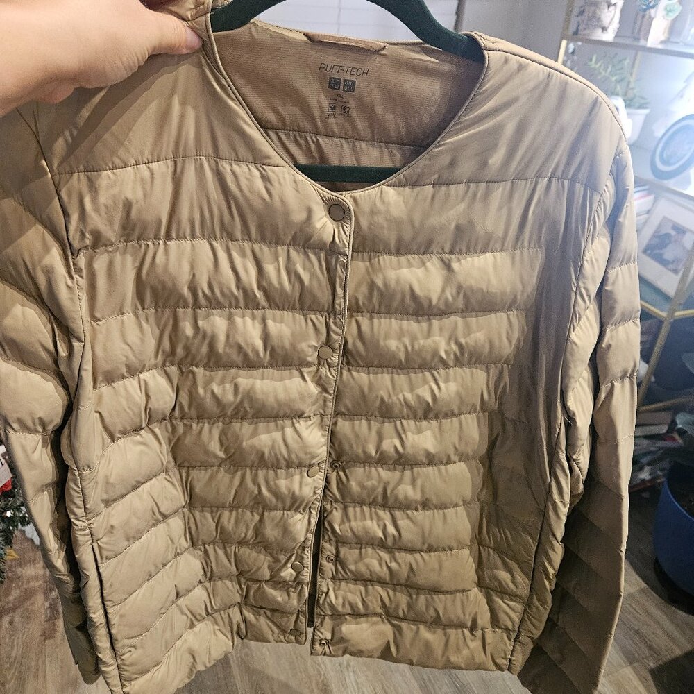 Uniqlo Collarless Heat Tech Jacket